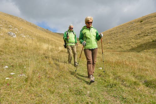 Walking downhill increases risk of falls in older adults