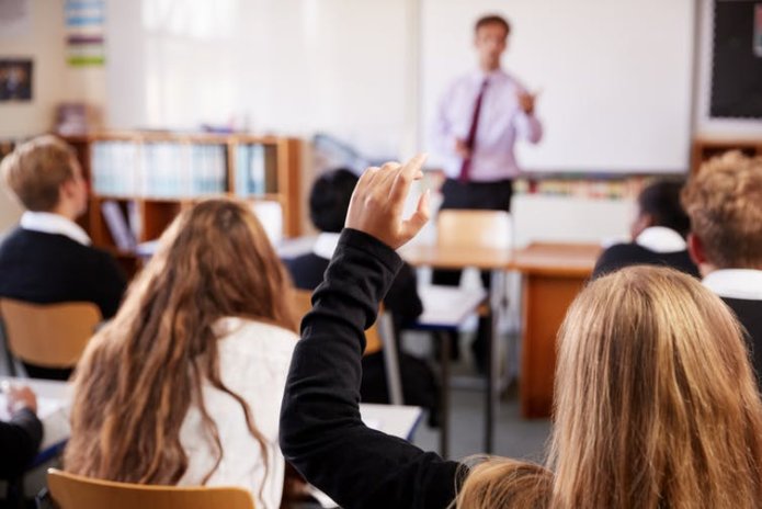 Children in a school classroom