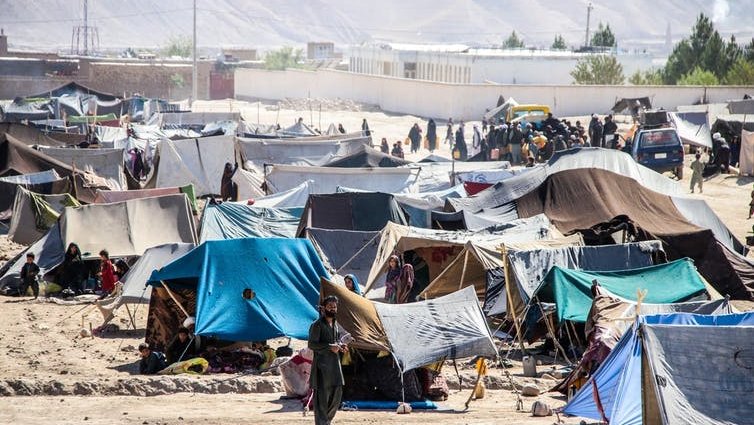 A refugee camp outside of Kabul, Afghanistan