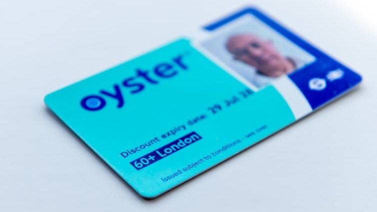 An over 60 oyster card.