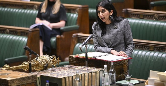 Suella Braverman Has Been Accused Of Using 'Racist Rhetoric' By A Former Tory Chairman