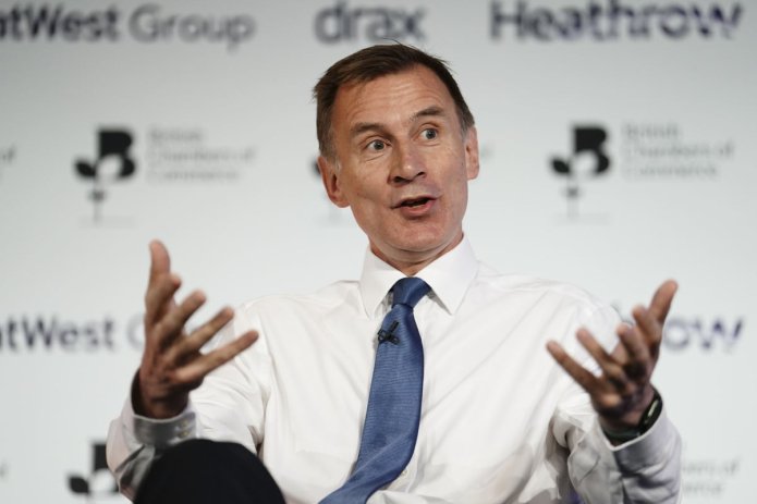 Jeremy Hunt says he was ‘blessed’ with early cancer diagnosis