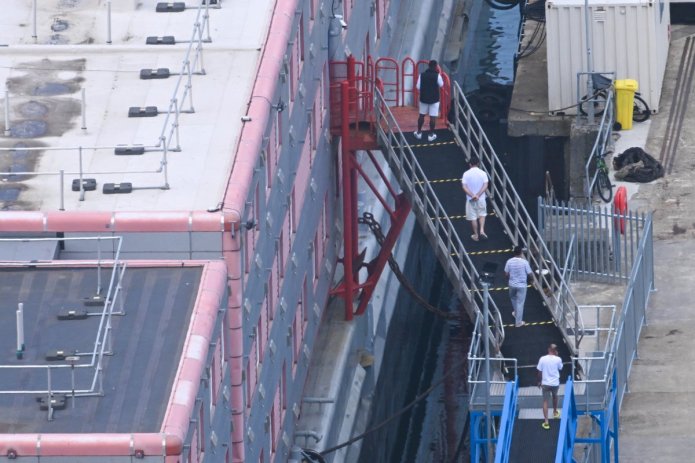 Asylum seekers moved off Bibby Stockholm barge ‘after Legionella found’