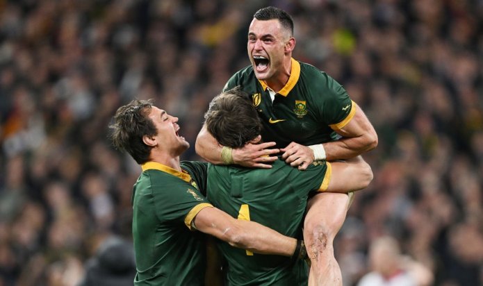 South Africa win Rugby World Cup after edging out New Zealand in thrilling final