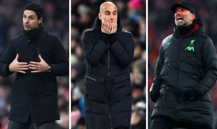 Arsenal, Liverpool and Man City's next fixtures compared as title race hots up