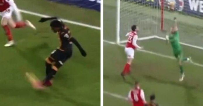 Hull City star Philogene denied Puskas-worthy goal as rabona goes down as OG