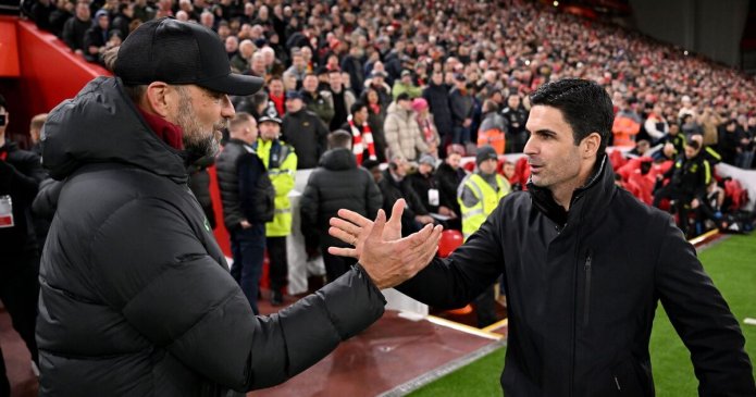Jurgen Klopp tells Liverpool critics 'I couldn't give a s**t' and defends Arteta