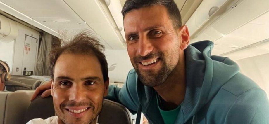 Djokovic and Nadal meet up in business class on flight to Indian Wells