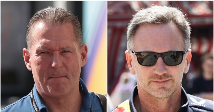 Jos Verstappen's six-word reaction after alleged Horner messages leaked