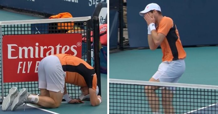 Murray screams in pain moments before rollercoaster Miami Open loss to Machac