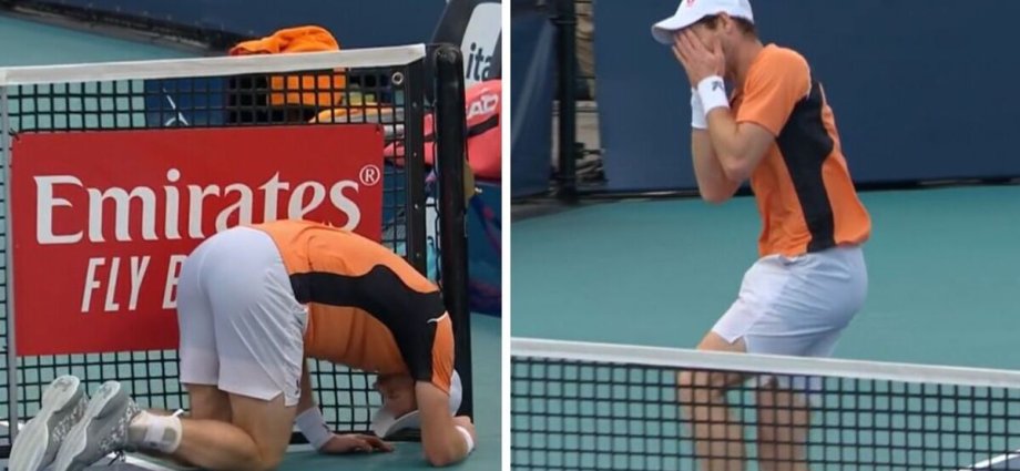 Murray screams in pain moments before rollercoaster Miami Open loss to Machac