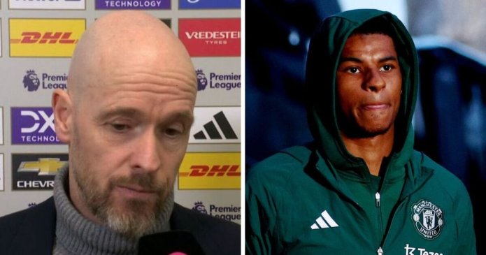 Man Utd boss Erik ten Hag explains decision to drop Marcus Rashford vs Chelsea