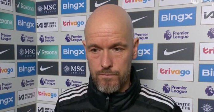 Erik ten Hag shuts down reporter for 'ridiculous' comment after Chelsea loss