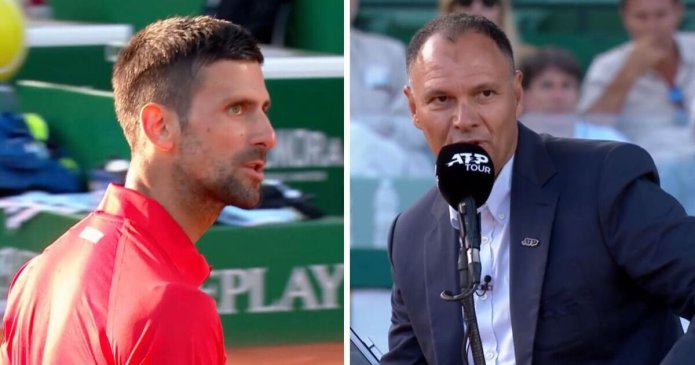 Djokovic screams 'shut the f*** up' at spectator as umpire forced to intervene