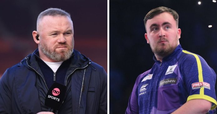 Wayne Rooney calls teammate ‘ginger c**t’ in surreal link-up with Luke Littler