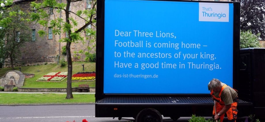 Germany tease England with brutal message outside Three Lions' Euro 2024 base