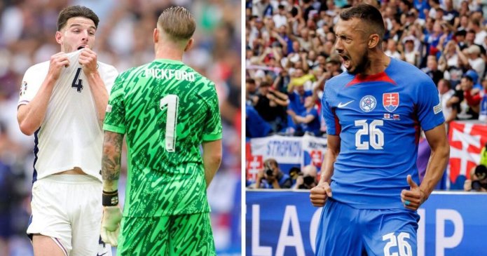 England 0-1 Slovakia updates as struggling Three Lions booed by own fans
