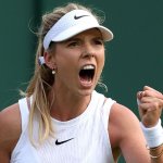 Katie Boulter wins tricky Wimbledon opener as boyfriend races to help partner