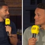 Rio Ferdinand accused of lying by Jermaine Jenas live on BBC during awkward spat