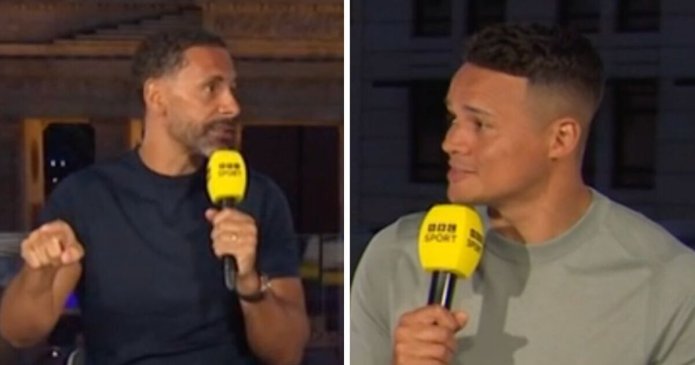 Rio Ferdinand accused of lying by Jermaine Jenas live on BBC during awkward spat