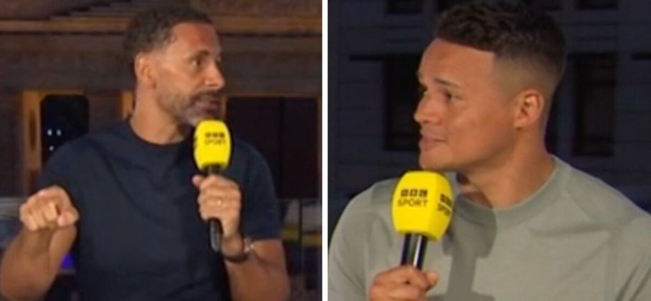 Rio Ferdinand accused of lying by Jermaine Jenas live on BBC during awkward spat