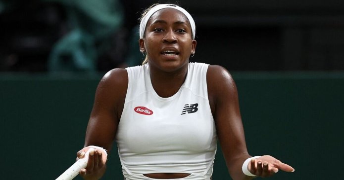 Coco Gauff lambasts her box in Wimbledon defeat as Navarro blows draw wide open