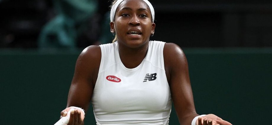 Coco Gauff lambasts her box in Wimbledon defeat as Navarro blows draw wide open