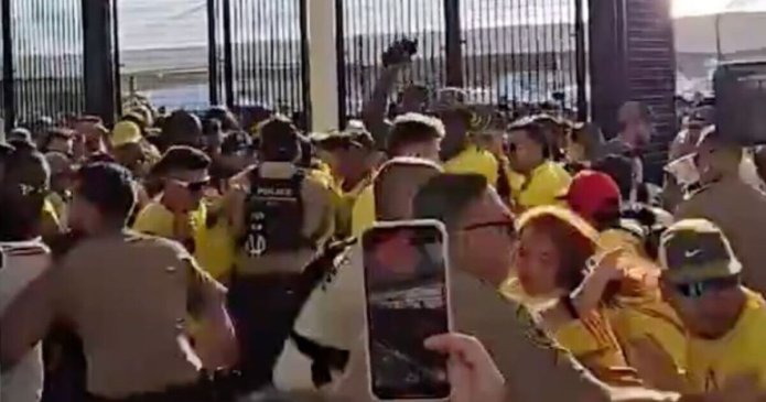 Copa America final marred by ugly scenes as ticketless fans storm gates in Miami