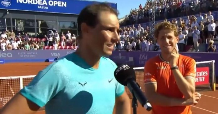 Nadal perplexed by new nickname as Ruud intervenes during on-court interview