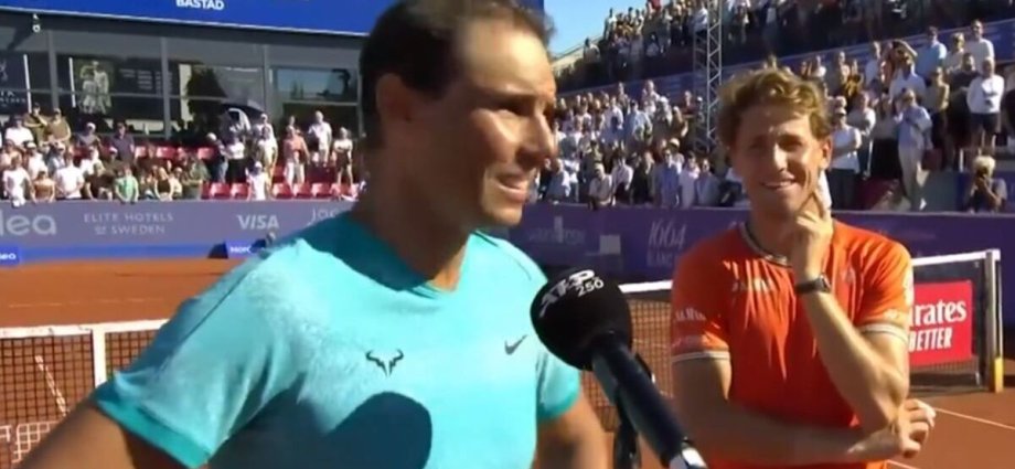 Nadal perplexed by new nickname as Ruud intervenes during on-court interview