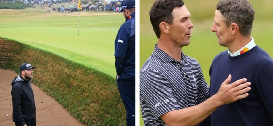 The Open LIVE - Dan Brown gesture baffles fans as Horschel and Rose battle