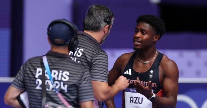 Team GB sprinter Jeremiah Azu disqualified from men's 100m despite protest