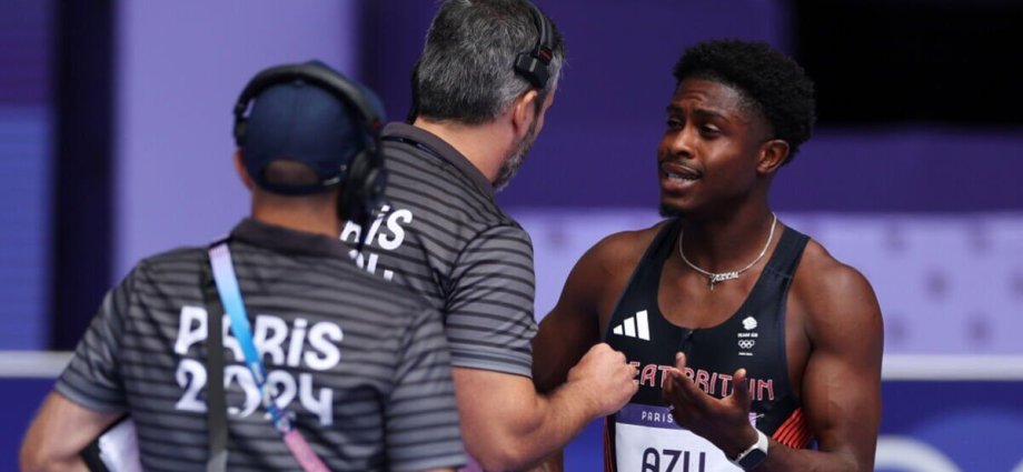 Team GB sprinter Jeremiah Azu disqualified from men's 100m despite protest