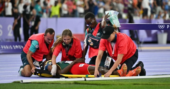 Lamecha Girma stretchered off track after scary fall in Olympic steeplechase