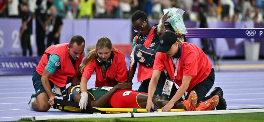 Lamecha Girma stretchered off track after scary fall in Olympic steeplechase