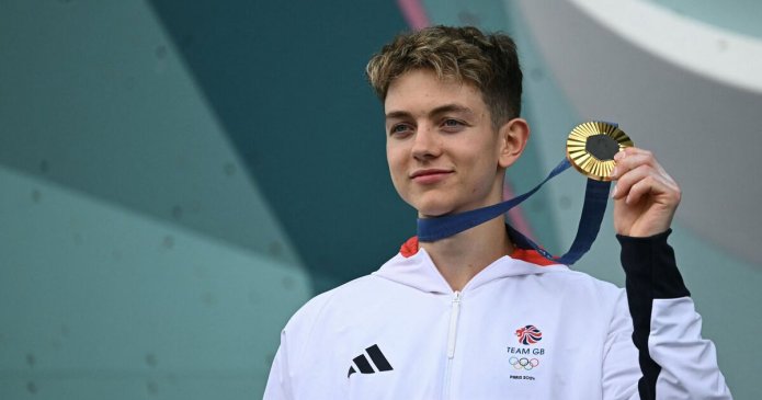 Toby Roberts seals Team GB's 14th gold with epic Olympic climbing effort