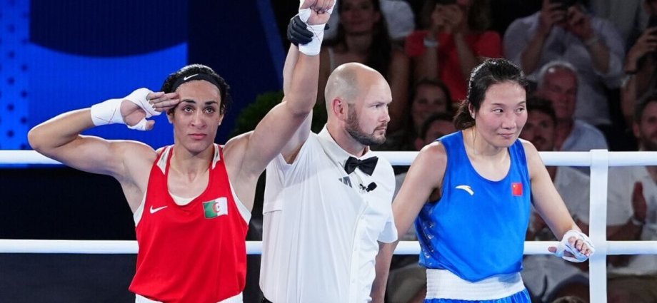 Imane Khelif lands Olympic gold as boxing gender row rages on in background