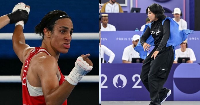 Imane Khelif sends firm message as Olympian disqualified for 'political slogan'
