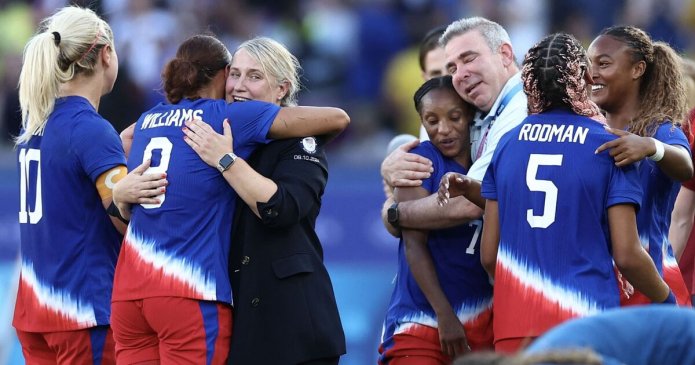 Briton Emma Hayes leads USA to Olympic gold and puts triumph above Chelsea glory