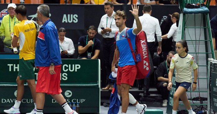 Davis Cup ace retires in just six minutes a day after ending Alcaraz match early