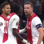 Jordan Henderson clashes with Ajax team-mate as angry pair needed separating