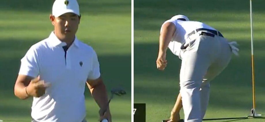 Tom Kim fumes at Presidents Cup with sarcastic action while US rivals walk away