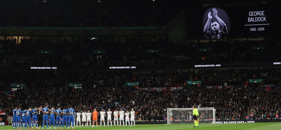 Wembley pays George Baldock tribute at England vs Greece after his tragic death