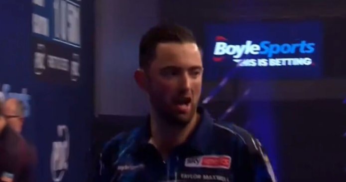 Luke Humphries shouts three words into crowd during tense World Grand Prix clash