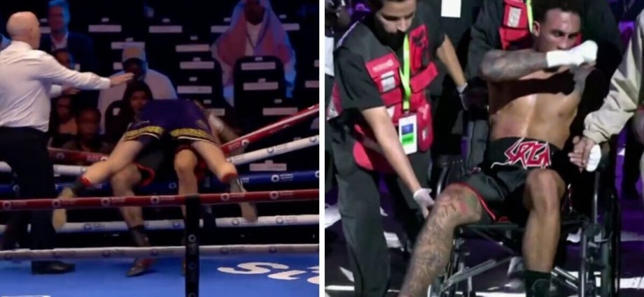 Ben Whittaker fight stopped with boxer in wheelchair after strange incident