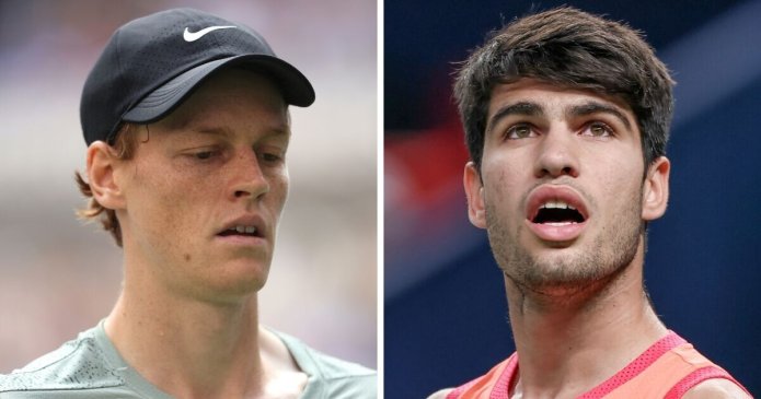 Jannik Sinner narrowly misses out to Nadal and Djokovic as Alcaraz watches on