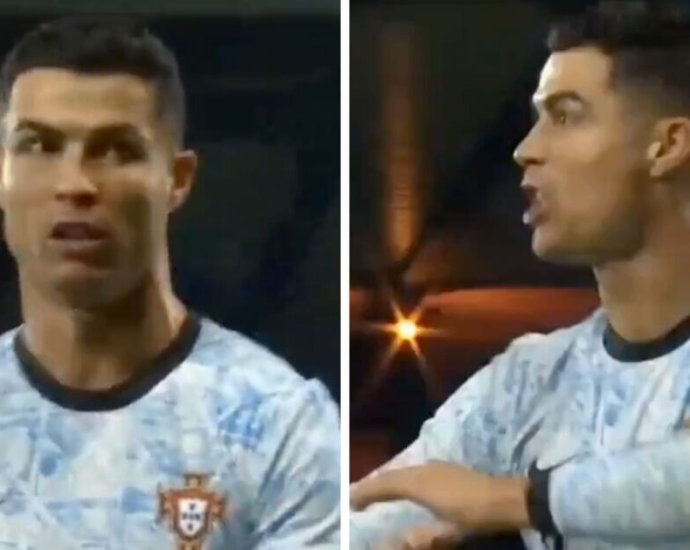 Cristiano Ronaldo fumes and makes sarcastic gesture as Portugal held by Scotland