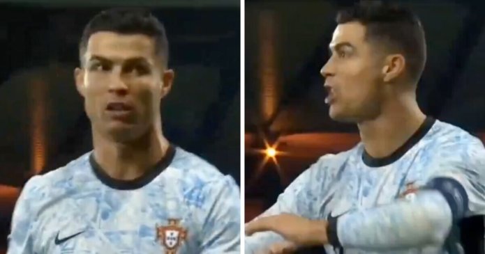 Cristiano Ronaldo fumes and makes sarcastic gesture as Portugal held by Scotland