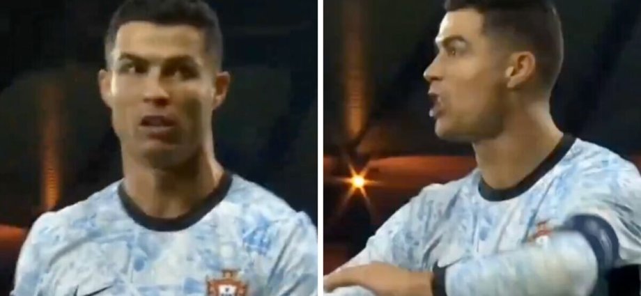 Cristiano Ronaldo fumes and makes sarcastic gesture as Portugal held by Scotland