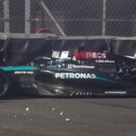 Russell crashes into barriers in Mexican GP session and taken to medical centre